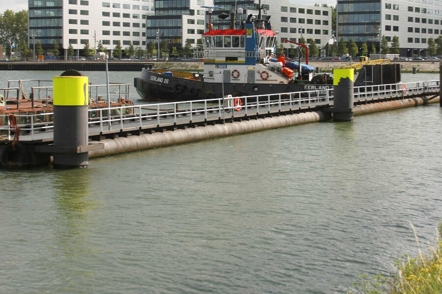 Dockworks seen from the pier