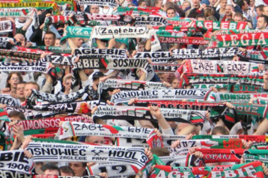 Supporters of Zaglebie Sosnowiec