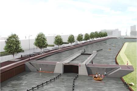 Inauguration of waterway Blauwe As by King Willem-Alexander 