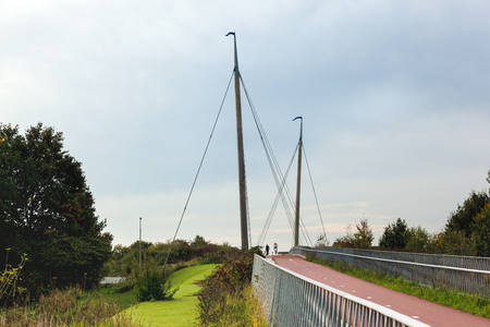 Pedestrian and Bicycle bridge across the A28, Harderwijk