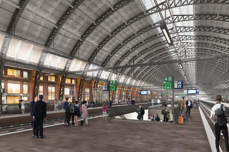 Work on PHS at Amsterdam Central Station starts on Dijksgracht