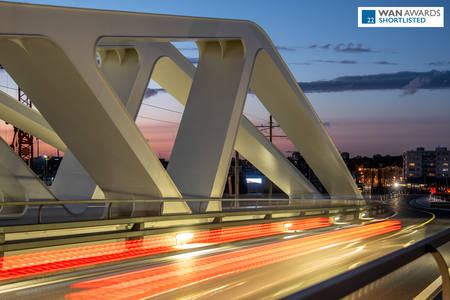 Theunis bridge Merksem nominated for WAN Awards 2022